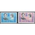 Royal Wedding - Isle of Man 1981 - MNH - SG 202/3