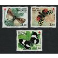 Finland Moths Butterflies 3v 1992 MNH SG#1279-1281