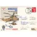 Westland Helicopters 5x Autographs RAF Farnboro...