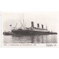 ED46 S.S. BERENGARIA AT SOUTHAMPTON RP POSTCARD...
