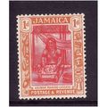 Jamaica 1922 1d Carmine and Orange Sg 92 m mint