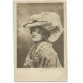 actress postcard miss edna may used biograph .