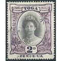 Tonga 1942 SG76 2d Black & Purple Very Fine Use...