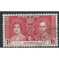 Antigua 1937 SG95 1d Carmine Coronation Very Fi...