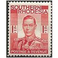 Southern Rhodesia 1937 SG41 1d Scarlet Mounted ...