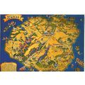 United States HAWAII Kauai Map Postcard (Movie ...