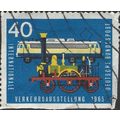 GERMANY, RAIL, Transport Exhibition, blue 1965, 40pf, #5