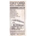 OXFORD BUS COMPANY.. 201,203 Timetable ..1987 l...