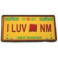 I Luv New Mexico Wood License Fridge Magnet