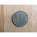 Switzerland 1931 5 Rappen Coin