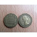 GB 1958 Elizabeth II Brass Threepence 3d Coin