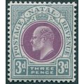 Natal 1902 3d purple & grey SG132 unused