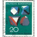 GERMANY, MINERAL, Zinc and Lead Sulphides, green 1968, 20pf