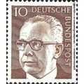 GERMANY, Dr Gustav Heinemann, brown 1970, 10pf