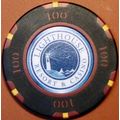 Lighthouse. $100 Casino Chip. Fantasy Chip. T11.