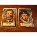 1952 Topps, Look n See, 2-cards, JULES VERNE/SI...