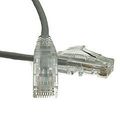 Pack of 2] Slim Cat6a Gray Copper Ethernet Cabl...