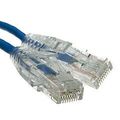 Pack of 2] Slim Cat6a Blue Copper Ethernet Cabl...