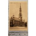 vintage postcard Brussels, Horel de Ville