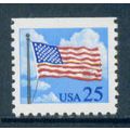 2285A 25c U.S. Flag Fine MNH BPS Hor Pair Bot M...