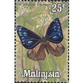 MALAYSIA, BUTTERFLY, Blue-branded King Crow, gr...
