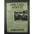 1960 Allstate Insurance Ad - One Call Does It