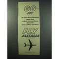 1960 Alitalia Italian Airlines Ad - Go Jet Fly ...