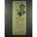 1954 Barneys Tobacco Ad - Bury and the Gobi Desert