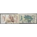1957 Michel 1036+1039 - fine used (o)