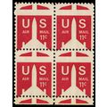 C78, Mint NH 11¢ Misperfed Error Margin Block o...