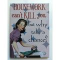 FRIDGE MAGNET - HOUSEWORK CAN'T KILL YOU