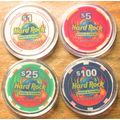 HARD ROCK CASINO CHIPS - Sample Set - ALBUQUERQ...