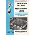 1968/69 Tottenham Hotspur / Spurs vs WBA **FREE...