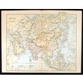 ASIA 1883 Arabia British India Russian Empire C...