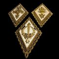 Homco Retro Plaques Wall Gold 14in Tall Plastic...
