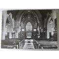 old postcard Sandringham Church Interior