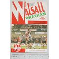 1993 programme Walsall v. Wrexham, FA Challenge...