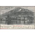 Bahnhof und Pilatus, Luzern, 1905 - Photoglob AK