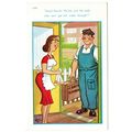 SAUCY SEASIDE COMIC POSTCARD by D.F. No.12081 P...