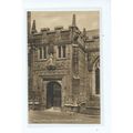 cornwall postcard launceston st. marys church ....