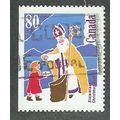 CAN 1991 80c 'CHRISTMAS ' FINE USED (EBID38-894)