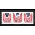 CVP32 47c Shield Very Fine MNH Strip of 3 PA5296