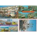 Brixham Harbour 4x Boat Marine Mint Postcard s