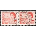 Canada 1967-73 6c Value. Transport. Orange-Red....