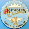 Kewadin. $1 Casino Chip. Sault Ste Marie, MI. X...