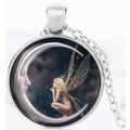Creative Time Gem Angel Necklace / Drop Earring...