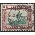 Sierra Leone 1933 SG174 5d Green & Chestnut Fin...