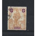 Malta.SG125 1d Orange and Purple.Fine Used.Apr25m