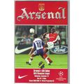 Arsenal v AIK Solna 1999/2000 Football Programm...