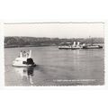 PS Cardiff Queen Paddle Steamer & Westland Hovercraft RP Postcard